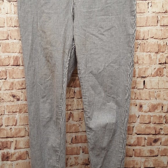 Free People Railroad Stripe Skinny Jeans Size 28 - Picture 7 of 13